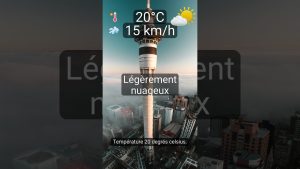 Auckland : Météo du jour, 20°C et légèrement nuageux