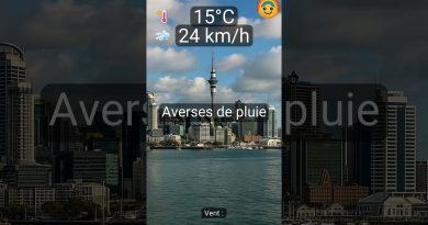 Auckland : Pluie aujourd'hui avec 15°C au programme