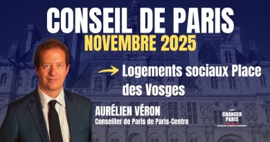 Aurélien Véron : Nouveaux logements sociaux à la Place des Vosges