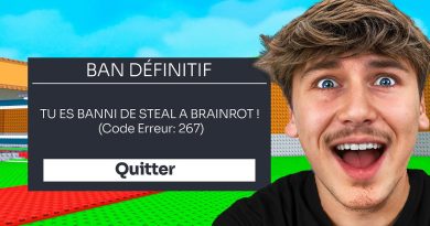 Bannissement de Steal à Brainrot : Mon expérience