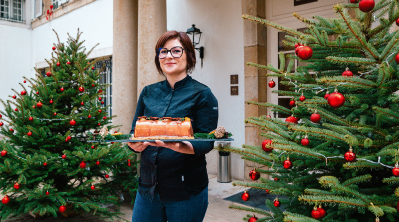 Bellevigne a dévoilé sa bûche de Noël 2025 à Chambolle-Musigny