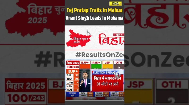 Bihar 2025 : Tej Pratap en retrait à Mahua, Anant Singh en tête à Mokama