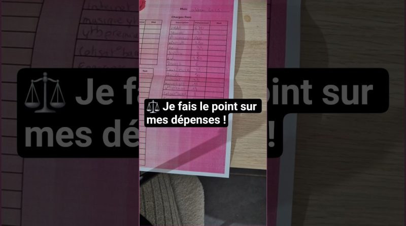 🛒 Bilan budget courses et dépenses S1 octobre 2025