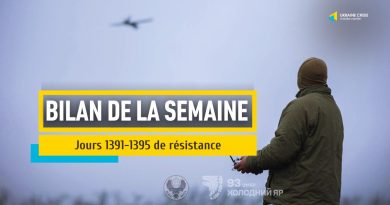 Bilan de la semaine. 1391-1395 jours de résistance | UACRISIS.ORG