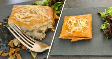 Brick de pommes de terre et viande hachée : entrée chaude