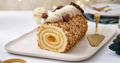 Bûche de Noël crème de marrons et mascarpone