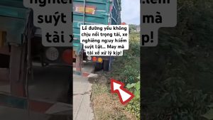 Camion surchargé menace de basculer dans un virage !