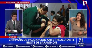 Campagne de vaccination au Mexique contre le sarampión