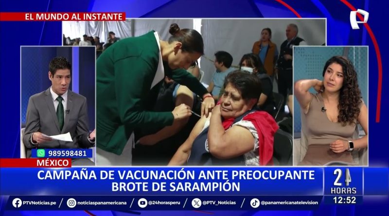 Campagne de vaccination au Mexique contre le sarampión