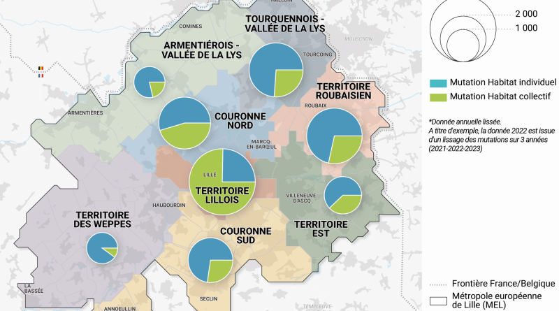 Cartographie des ventes de logements dans la métropole lilloise — ADU Lille Métropole