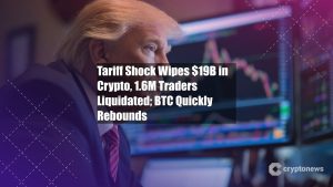 Choc tarifaire : 19 milliards $ en crypto effacés, 1,6M de traders liquidés