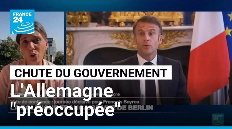 Chute du gouvernement : l'Allemagne s'inquiète pour la France