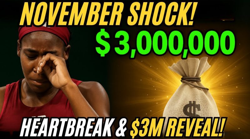 Coco Gauff en novembre : déceptions, 3 millions et retrouvailles