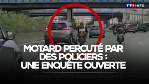 Collision entre un motard et des policiers : enquête en cours