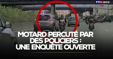 Collision entre un motard et des policiers : enquête en cours