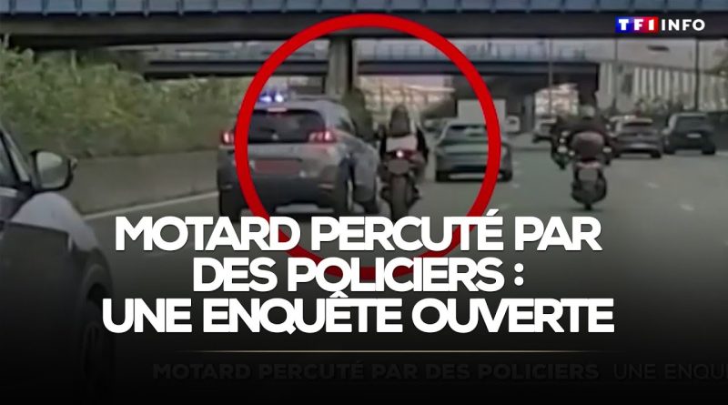Collision entre un motard et des policiers : enquête en cours