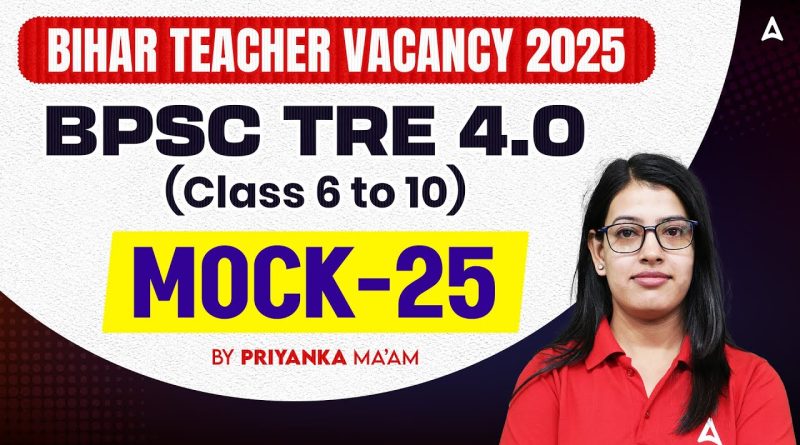 Concours Enseignants Bihar 2025 : Test de Hindi 25 par Priyanka