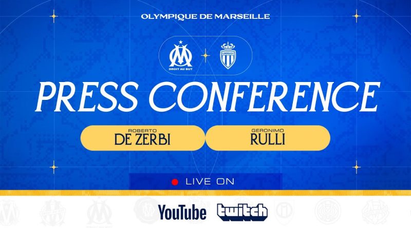 🎙️ Conférence de presse de De Zerbi et Rulli avant #OMASM