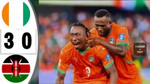 Côte d'Ivoire s'impose 3-0 contre le Kenya et se qualifie pour le Mondial 2026 !