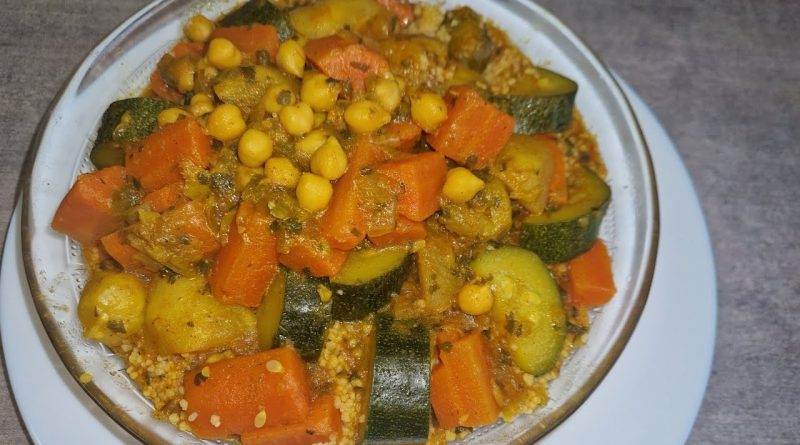 Couscous végétarien rapide en 30 minutes, sans couscoussier !