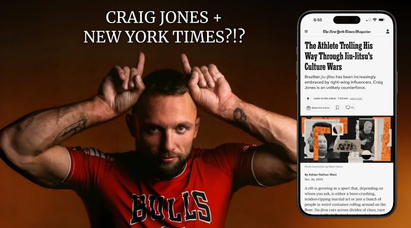 Craig Jones fait parler de lui dans le NYT