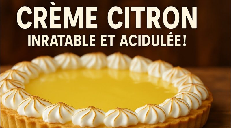 Crème Citron CAP : Texture Idéale et Simple à Réaliser !