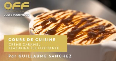 Crème caramel et île flottante par Guillaume Sanchez