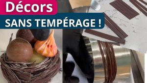 Décoration au Chocolat : Astuce Simple sans Tempérage