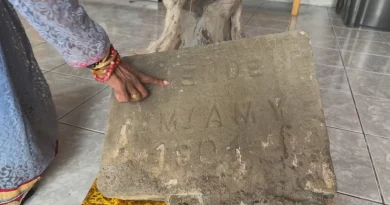Découverte d'une stèle centenaire lors de travaux au Temple Ti bazar à Saint-André