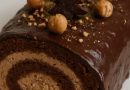 Découvrez la recette de la bûche choco-noisette de Florie du Cellier - ICI