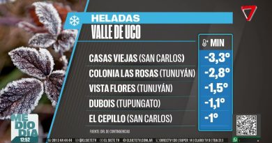 Défense contre les gelées activée dans la vallée de l'Uco