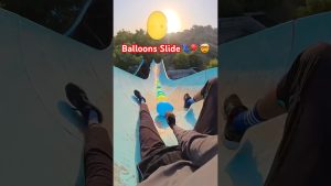 Défi : Glissade aquatique avec des ballons 🎈🛝