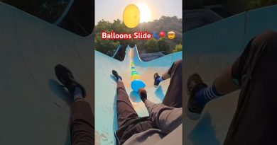 Défi : Glissade aquatique avec des ballons 🎈🛝
