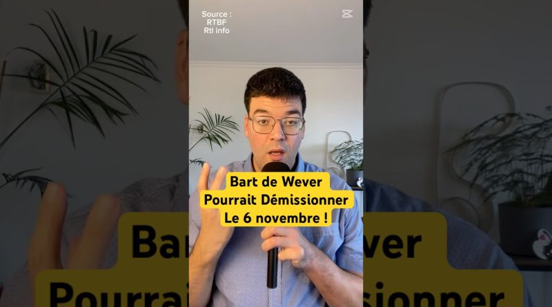 Démission possible de De Wever : l'actualité politique en Belgique