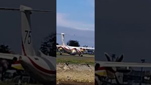 Départ du Dash 8-400 MR de la Sécurité Civile à San Sebastián