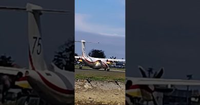 Départ du Dash 8-400 MR de la Sécurité Civile à San Sebastián