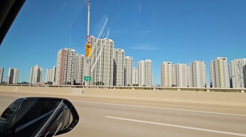 Départ du Hilton Gangnam vers l'aéroport d'Incheon : vue imprenable