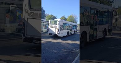 Départ d'un Heuliez GX 137 ex-RTM à Aubagne !