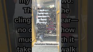 Déposer son enfant autiste à l'école : luttes émotionnelles