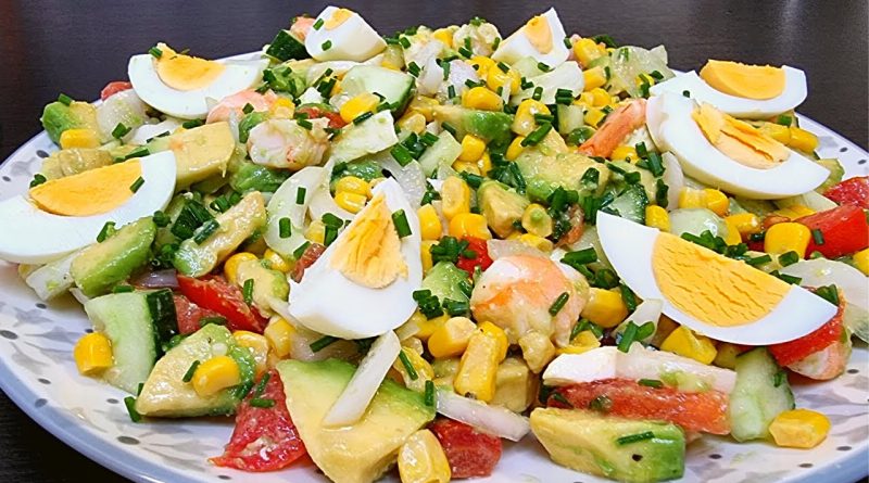 Deux salades composées : gourmandes et rafraîchissantes