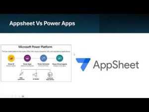Développement d'applications low-code : Power Apps et Appsheet 1