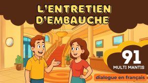 Dialogue en français Nº 90 : Entretien d'embauche d'une jeune fille