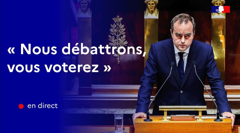 Discours du Premier ministre à l'Assemblée nationale