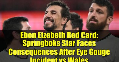 Eben Etzebeth : Carton rouge et conséquences après l'incident