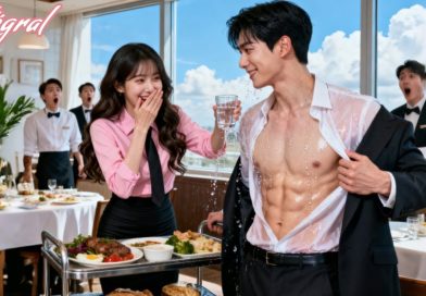 Une fille audacieuse « renverse » un PDG et fait le buzz ! Elle éclabousse le PDG pour dévoiler ses abdos, il craque !