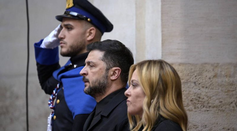 Entre Trump et Zelensky, le double jeu de Giorgia Meloni - Heidi.news