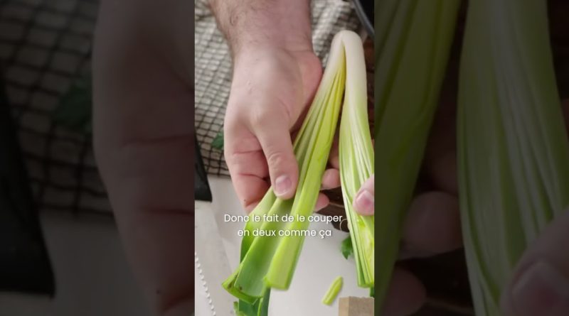 Éplucher un poireau : Astuces du chef Josselin Marie 👨🏼‍🍳