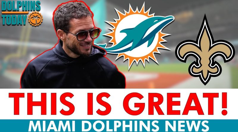 Excellente nouvelle pour les Dolphins avant le match contre les Saints