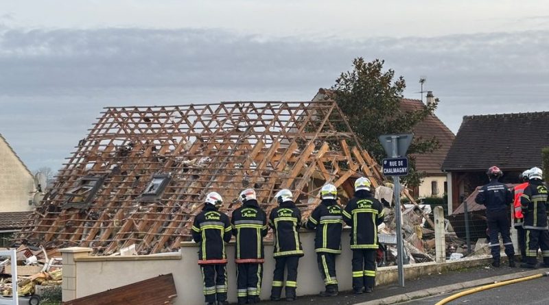 Explosion dans une habitation dans l'Aisne : un homme "porté disparu" sous les décombres