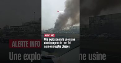 Explosion dans une usine chimique près de Lyon : quatre blessés.